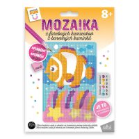 Kreativní tvoření - mozaika z barevných kamínků - Rybka - 1935-0002