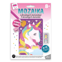 Kreativní tvoření - mozaika z barevných kamínků - Jednorožec - 1935-0001