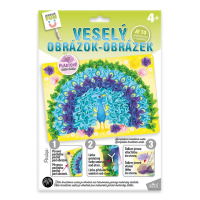 Kreativní tvoření - veselý obrázek - Páv - 1932-0003