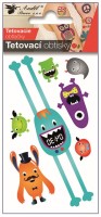 Tetovací obtisky - příšery - 10,5 x 6 cm - 16063