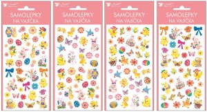Gelové samolepky na vajíčka - velikonoční zvířátka - 774