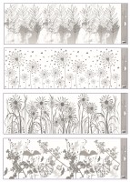 Okenní fólie stínící - netransparentní - 29,8 x 90 cm - 6796