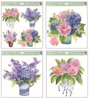 Okenní fólie - Květiny - 30 x 33,5 cm - 6788 