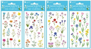 Samolepky na vajíčka 8 x 14,5 cm - Louka - 7907