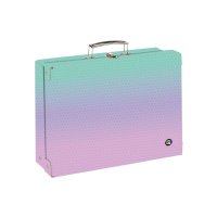 Kufřík lamino hranatý A4 OXY NEXT - Ombre Pink - 6-10026
