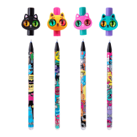 Gumovací pero Colorino - Okaté kočky - R01829PTR