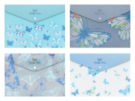 Desky s drukem A5 - Motýli - modrá - 5371341