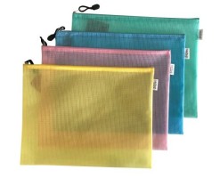 Pouzdro na dokumenty A4 se zipem - mix - S1187