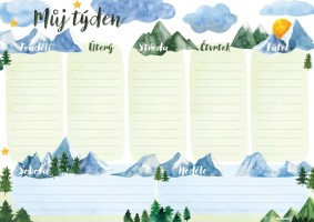 Týdenní plánovač A4 - Hory - 
BBL02-2







