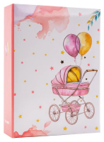 Fotoalbum 10 x 15 cm - 100 fotek - Buggy 2 - růžové - MM-46100B 