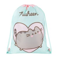Sáček na přezůvky - Pusheen - mint