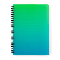 Twin Wire blok A5 - OMBRE zelená - 7-42125