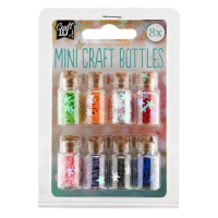 Mini lahvičky na tvoření - Hvězdy - 8 ks - CR1215/GEH