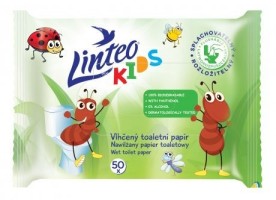 Vlhčené ubrousky Linteo Kids - školní - 15 ks - 25786