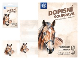 Dopisní papír barevný LUX 5+10 - Kůň - 5550393