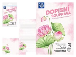 Dopisní papír barevný LUX 5+10 - Květy - 5550398