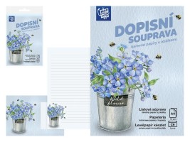 Dopisní papír barevný LUX 5+10 - Květy 2 - 5550400