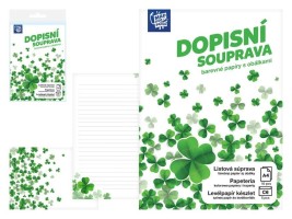 Dopisní papír barevný LUX 5+10 - Čtyřlístky - 5550402