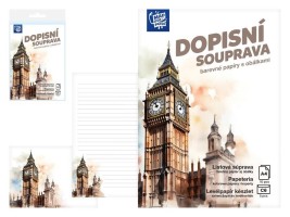 Dopisní papír barevný LUX 5+10 - Big Ben - 5550403