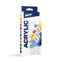 Akrylové barvy - 12 x 12 ml - 6300391