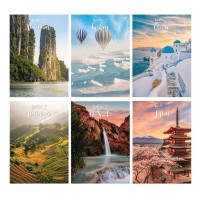 Školní sešit 554 - Travel To - A5, linkovaný, 54 listů