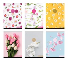 Školní sešit 450 - Flowers - A4, čistý, 54 listů