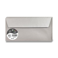 Barevná obálka DL samolepící - stříbrná - 1330/1050075