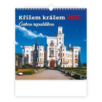 Nástěnný kalendář 2027 - Křížem krážem Českou republikou  - N173-27




