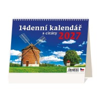 Stolní kalendář 2027 - 14denní kalendář s citáty - S39-27




