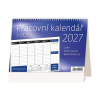 Stolní kalendář 2027 - Pracovní kalendář s citáty - S58-27





