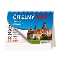Stolní kalendář 2027 - Čitelný týdenní kalendář - S27-27




