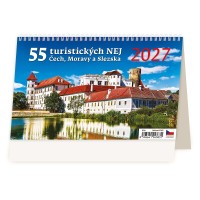 Stolní kalendář 2027 - 55 turistických NEJ Čech, Moravy a Slezska - S24-27




