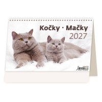 Stolní kalendář 2027 - Kočky/Mačky - S33-27




