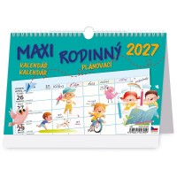 Stolní kalendář 2027 - MAXI rodinný plánovací kalendář - S36-27




