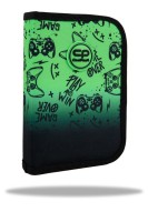 Jednopatrový školní penál CLIPPER - Game Over Gradient Green - F076969 