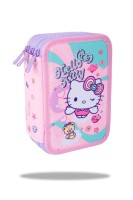 Třípatrový vybavený penál Hello Kitty JUMPER 3 - Pink 1 - F067025 
