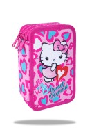 Třípatrový vybavený penál Hello Kitty JUMPER 3 - Pink 2 - F067035  