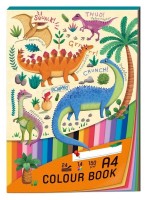 Blok barevných papírů A4 - Dinosauři - 1703-0425