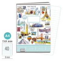 Školní sešit 444 - Travel Time - A4, linkovaný, 40 listů - 1582-0431