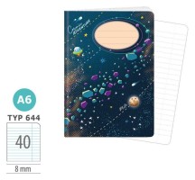 Školní sešit 644 - Vesmír - A6, linkovaný, 40 listů 1598-0428