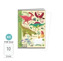 Školní sešit 512 - Dinosauři - A5, linkovaný, 10 listů - 1591-0425 -1