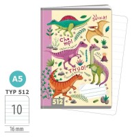 Školní sešit 512 - Dinosauři - A5, linkovaný, 10 listů - 1591-0425 -2