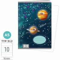 Školní sešit 512 - Vesmír - A5, linkovaný, 10 listů - 1591-0428