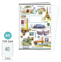 Školní sešit 544 - Travel Time - A5, linkovaný, 40 listů - 1592-0431