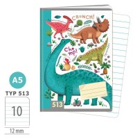 Školní sešit 513 - Dinosauři - A5, linkovaný, 10 listů - 1594-0425
