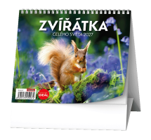 Stolní kalendář - IDEÁL - Zvířátka celého světa - BSJ6-27