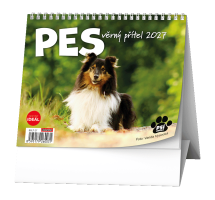 Stolní kalendář - IDEÁL - Pes - věrný přítel /s psími jmény/ - BSL7-27