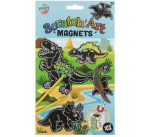 Škrabací obrázky s magnetky - Dino - 220027D