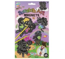 Škrabací obrázky s magnetky - Víly a kytičky - 220027V
