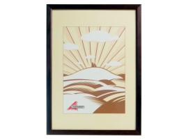 Rámeček na foto 21 x 30 cm - tmavě hnědý - 006-21X30T